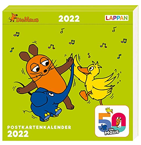 Der Kalender mit der Maus - Postkartenkalender 2022 von Lappan Verlag